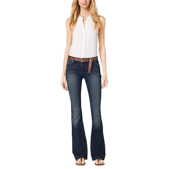 MICHAEL KORS | Gold Hardware Bootcut Jeans | 6 - Picture 1 of 7